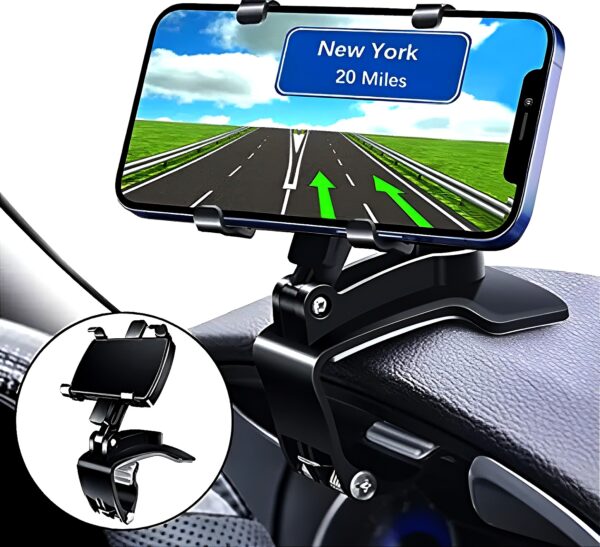 CAR Smart Phone Holder - 360 Free Spin | 360? Mobile Holder Foldable | 360? Rotateable Strong Grip Mobile Holder for Cars