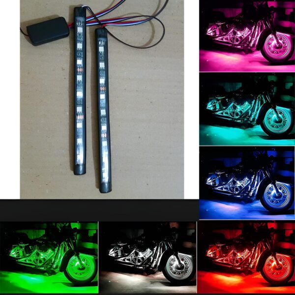 1Pc Universal Led Aircraft Strobe Lights Motorcycle Anti Collision Warning Light with USB Charging 7Colors Turn Signal Indicator - Image 7