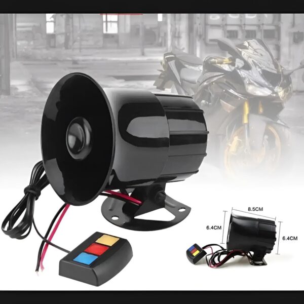 Horn siren 12 watt 3 different loud sounds for car and motorcycle - Image 8