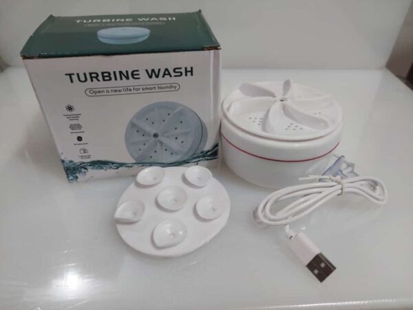 Mini Washing Machine Portable Ultrasonic Turbine Washer - Image 8