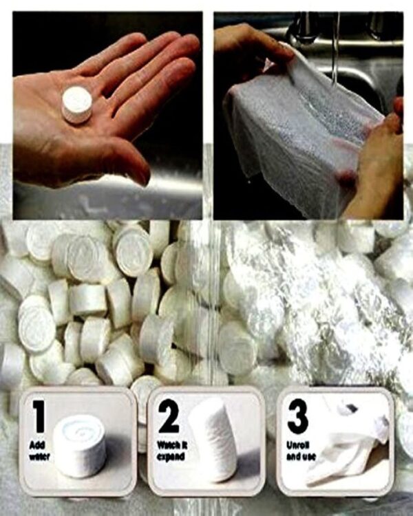 Pack of 10 pcs Magic Compressed Towel Tissue - Image 10