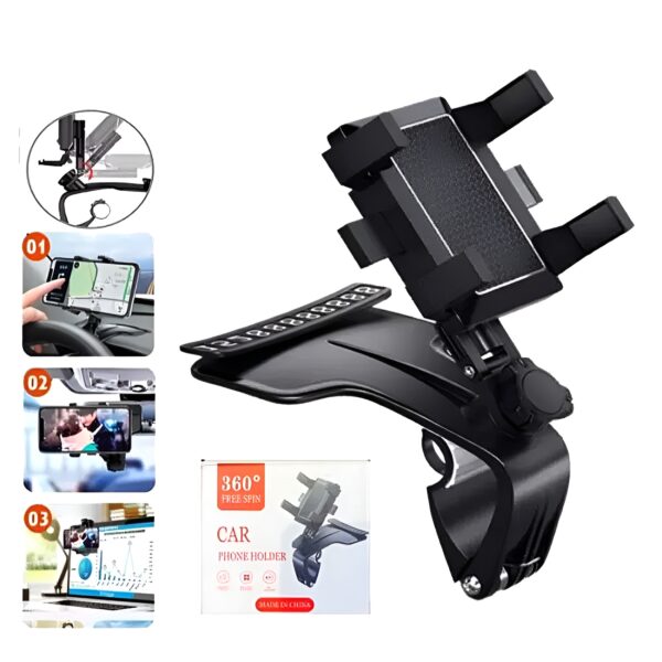 CAR Smart Phone Holder - 360 Free Spin | 360? Mobile Holder Foldable | 360? Rotateable Strong Grip Mobile Holder for Cars - Image 18