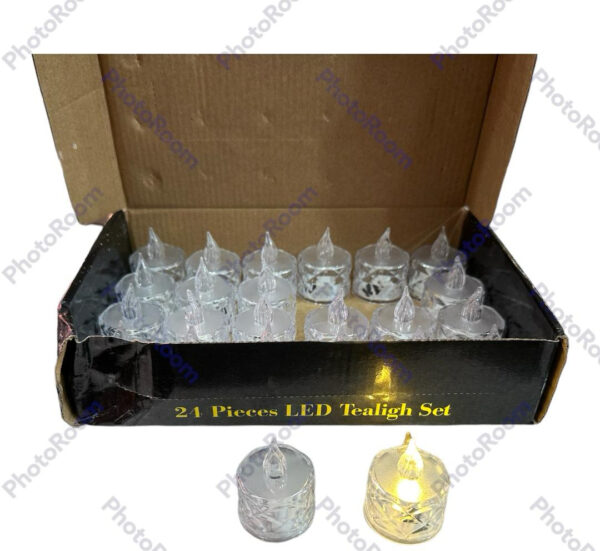 Pack of 12 Warm White Flameless Led Tealight Candle Decorative Battery Operated Tea Lights - Image 11