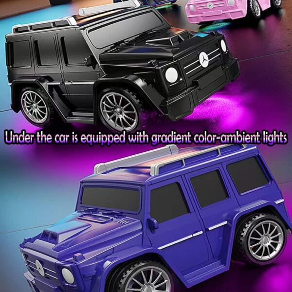 Mini Car with Remote Control Mini Remote Control Car Watch Racing Car USB Charging Cartoon RC Small Car Kids Toys (random color ) - Image 5