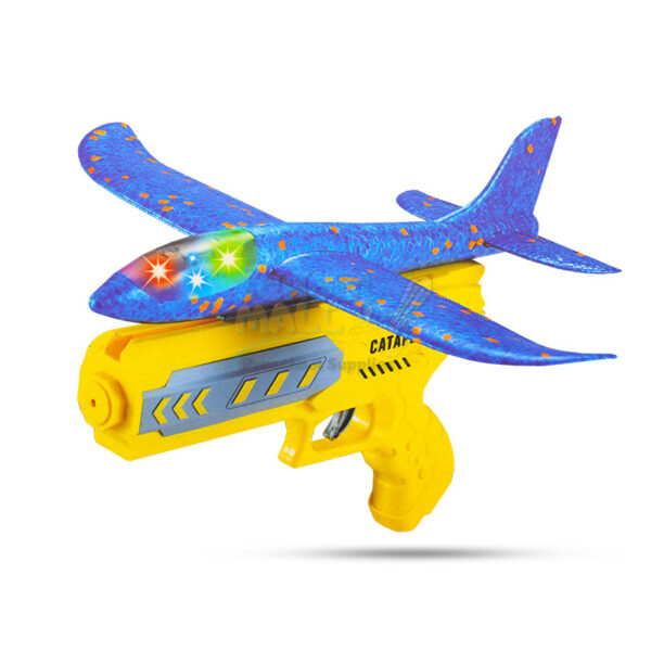 Airplane Launcher Gun Toy For Kids Aircraft Shooting Gun Toy Cool Outside Flying Toys(random color ) - Image 5