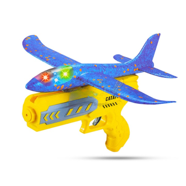 Airplane Launcher Gun Toy For Kids Aircraft Shooting Gun Toy Cool Outside Flying Toys(random color ) - Image 3